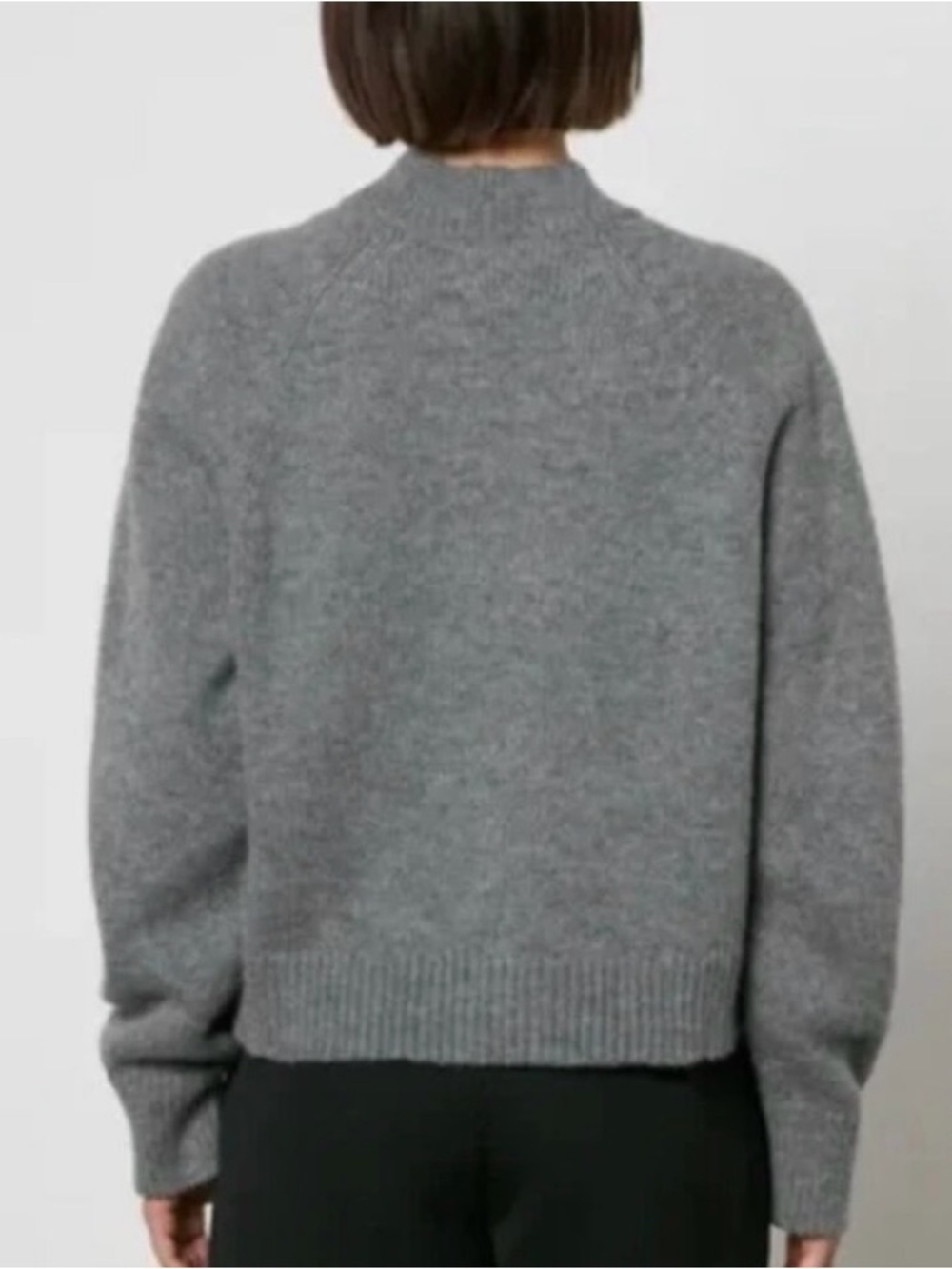 Anine Bing Kendrick Sweater University Paris In Charcoal Wool Cashmere Size S - Picture 3 of 9